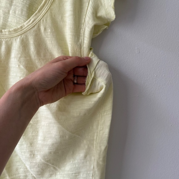 LIKE NEW Lilla P - Ruffle Sleeve Tank - Butter Yellow - Size M - Picture 4 of 6